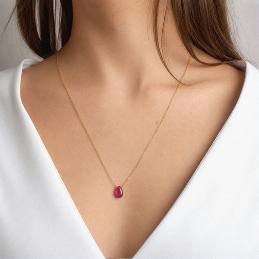 Pink Sapphire Necklace