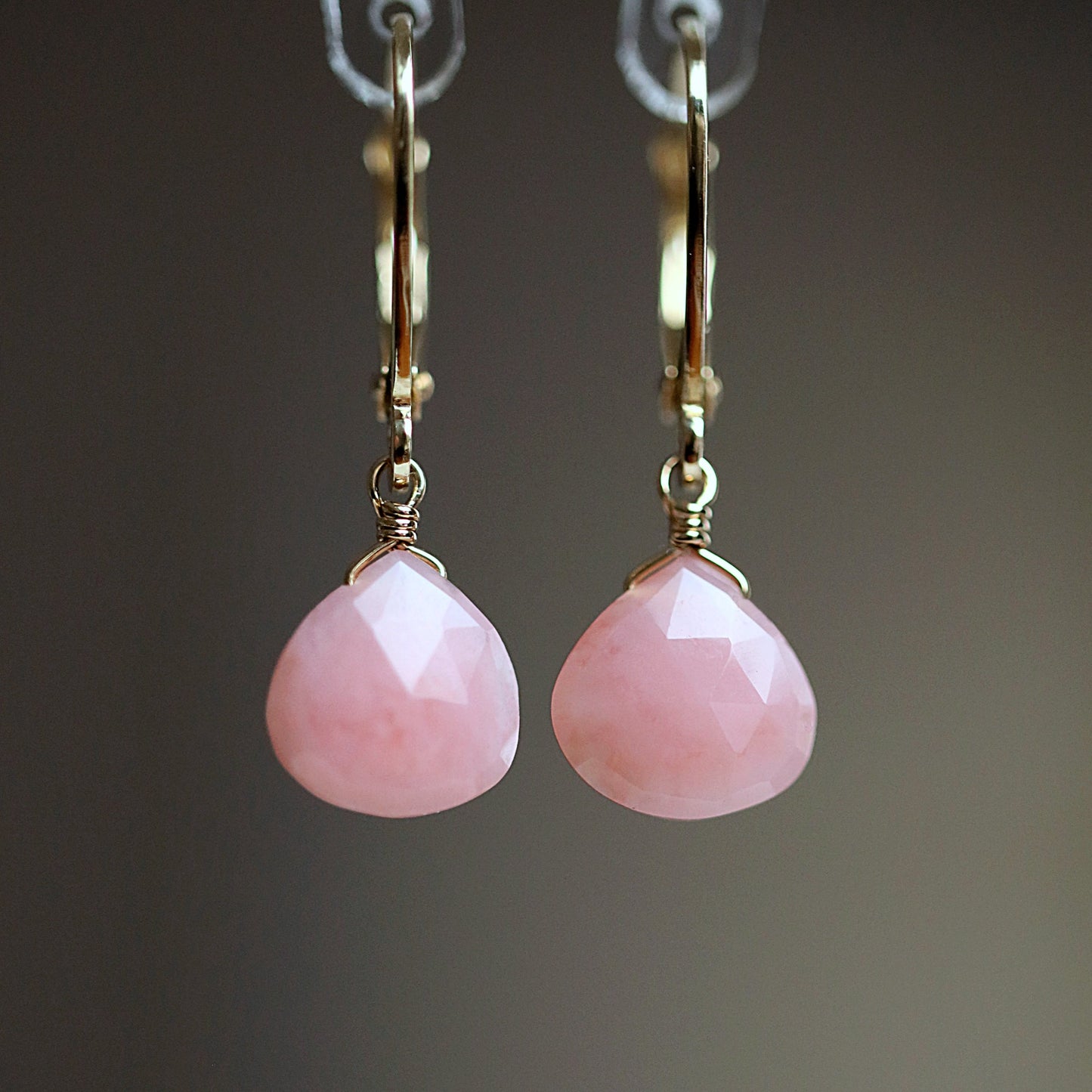 Pink Opal Earrings