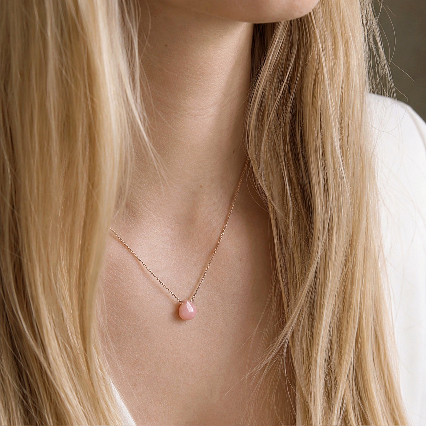 Pink Opal Necklace