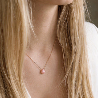 Pink Opal Necklace
