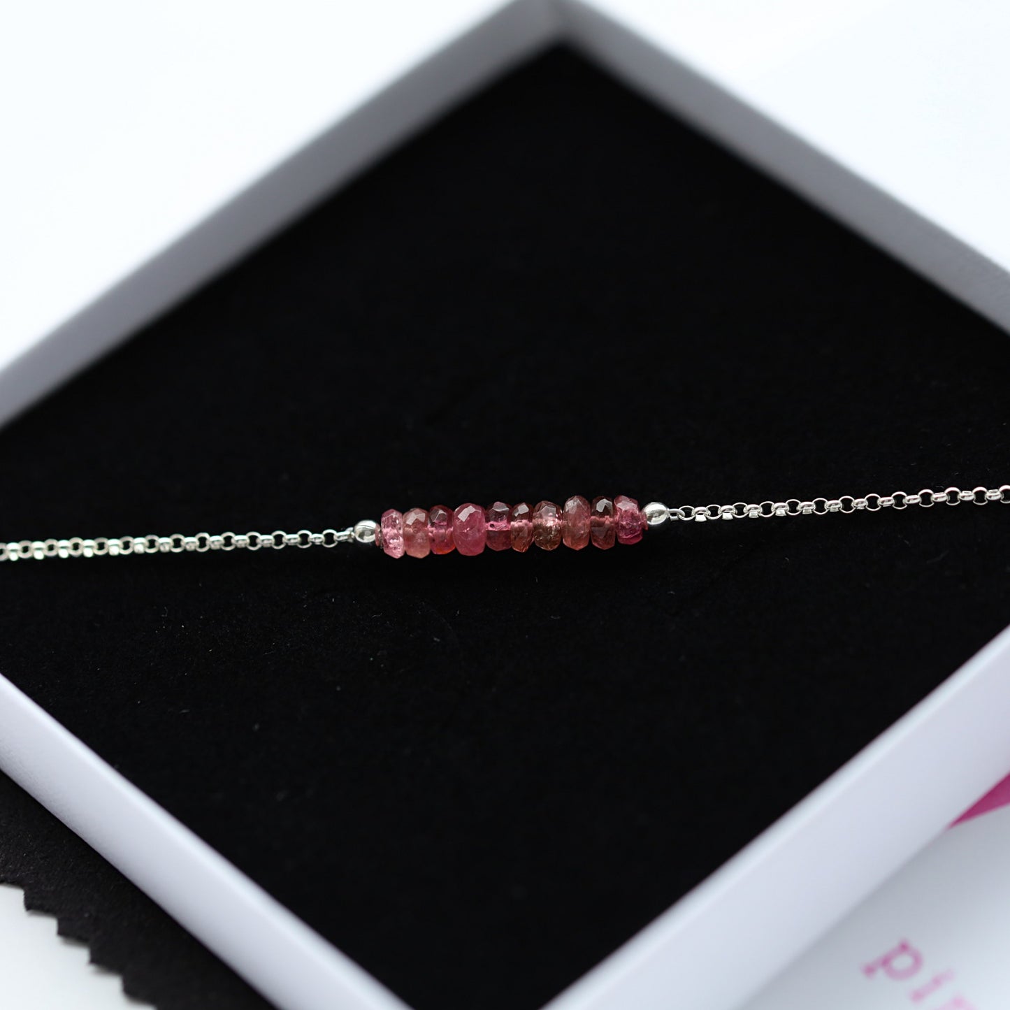 Rubelite Pink Tourmaline Bracelet • LINEA