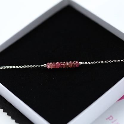 Rubelite Pink Tourmaline Bracelet • LINEA