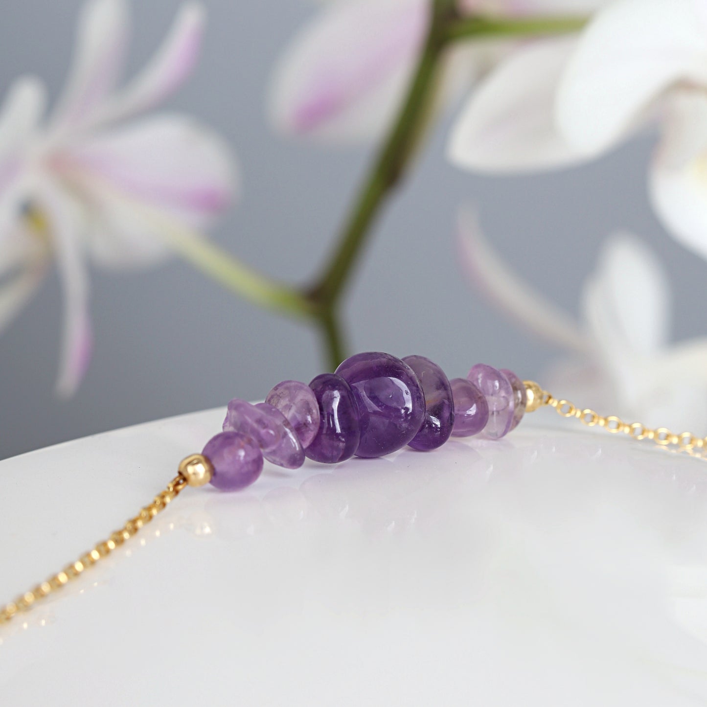 Raw Amethyst Bracelet • TERRA