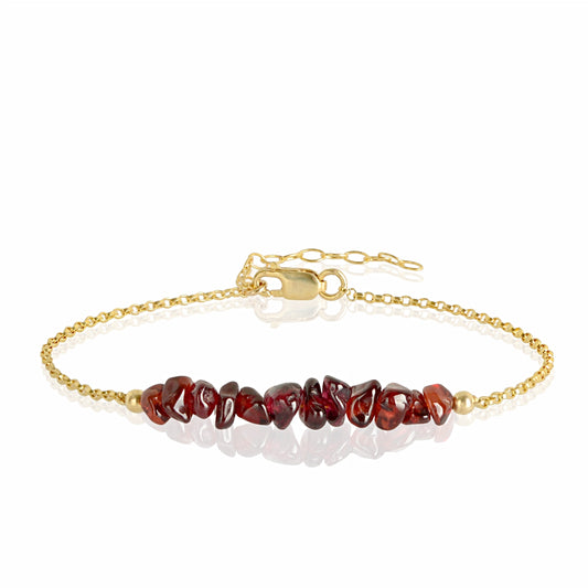 Raw Garnet Bracelet • TERRA