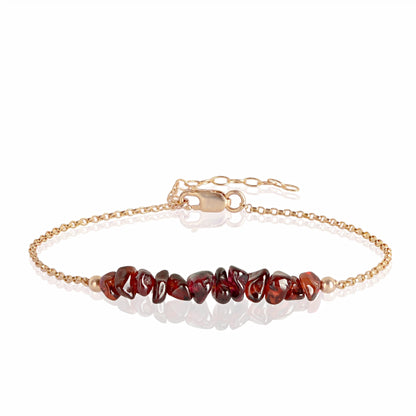 Raw Garnet Bracelet • TERRA