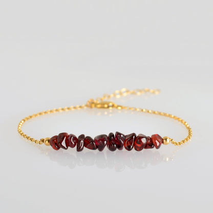 Raw Garnet Bracelet • TERRA