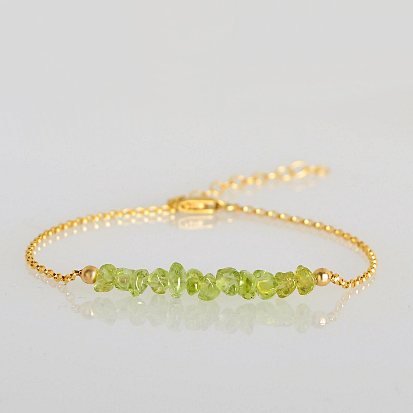 Raw Peridot Bracelet • TERRA