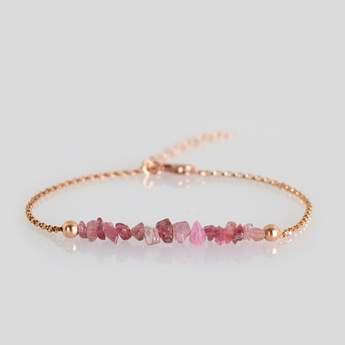 Raw Pink Tourmaline Bracelet • TERRA