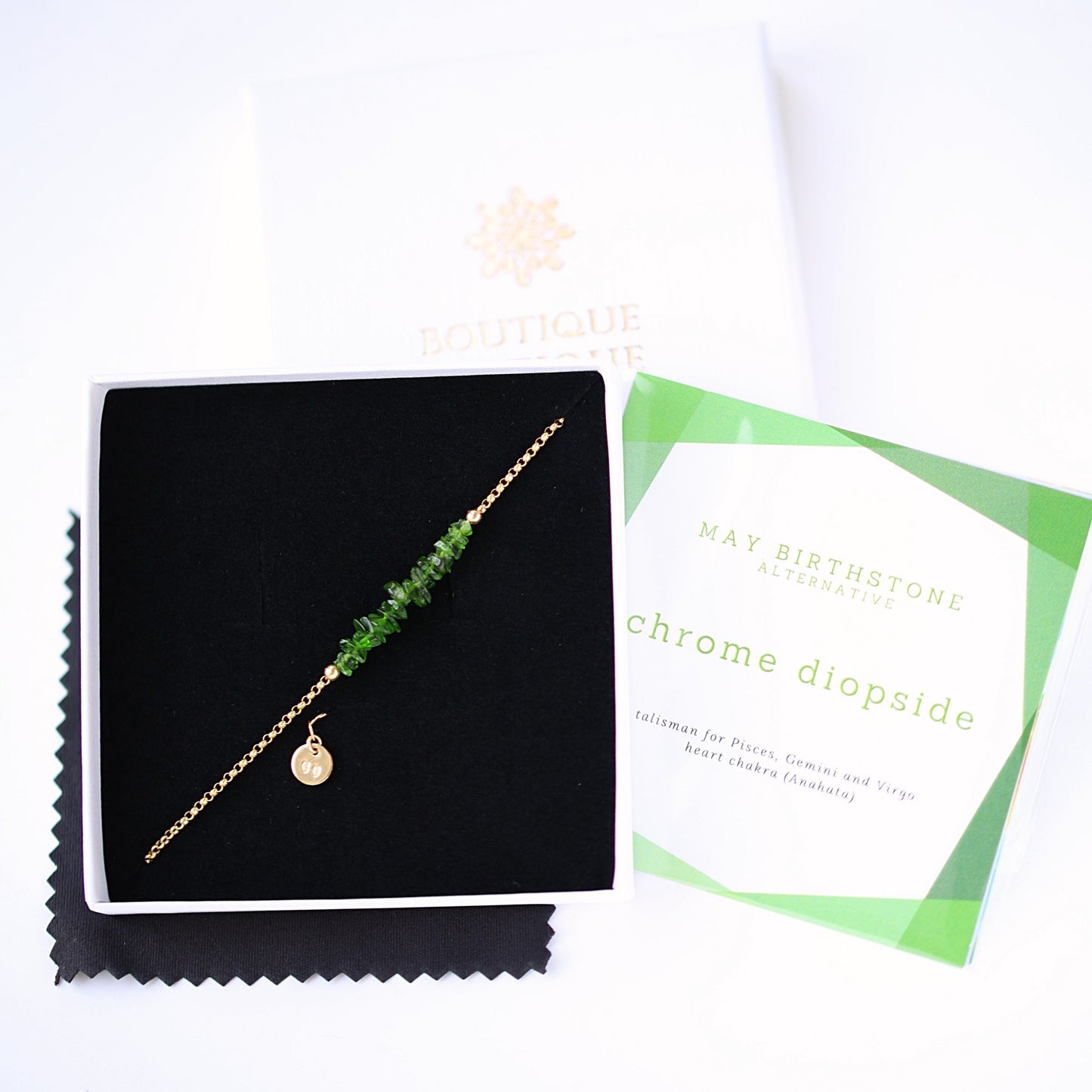 Raw Chrome Diopside Bracelet • TERRA