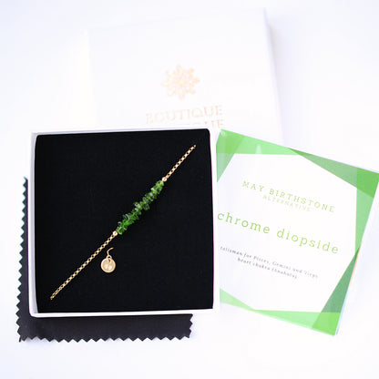 Raw Chrome Diopside Bracelet • TERRA