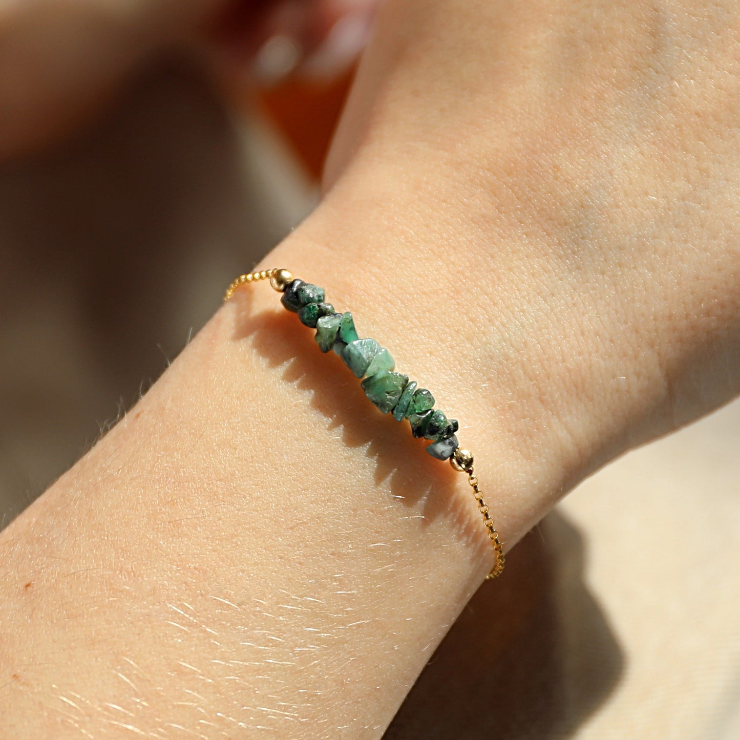 Raw Emerald Bracelet • TERRA
