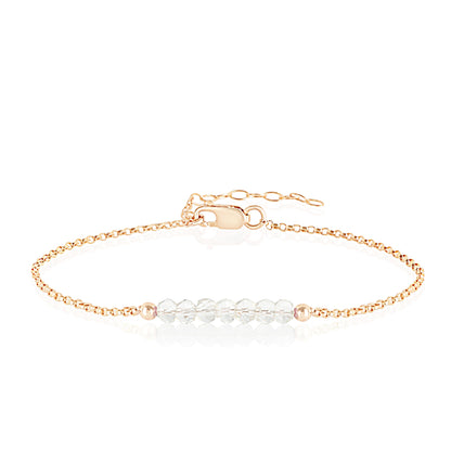 Rock Crystal Anklet • LINEA