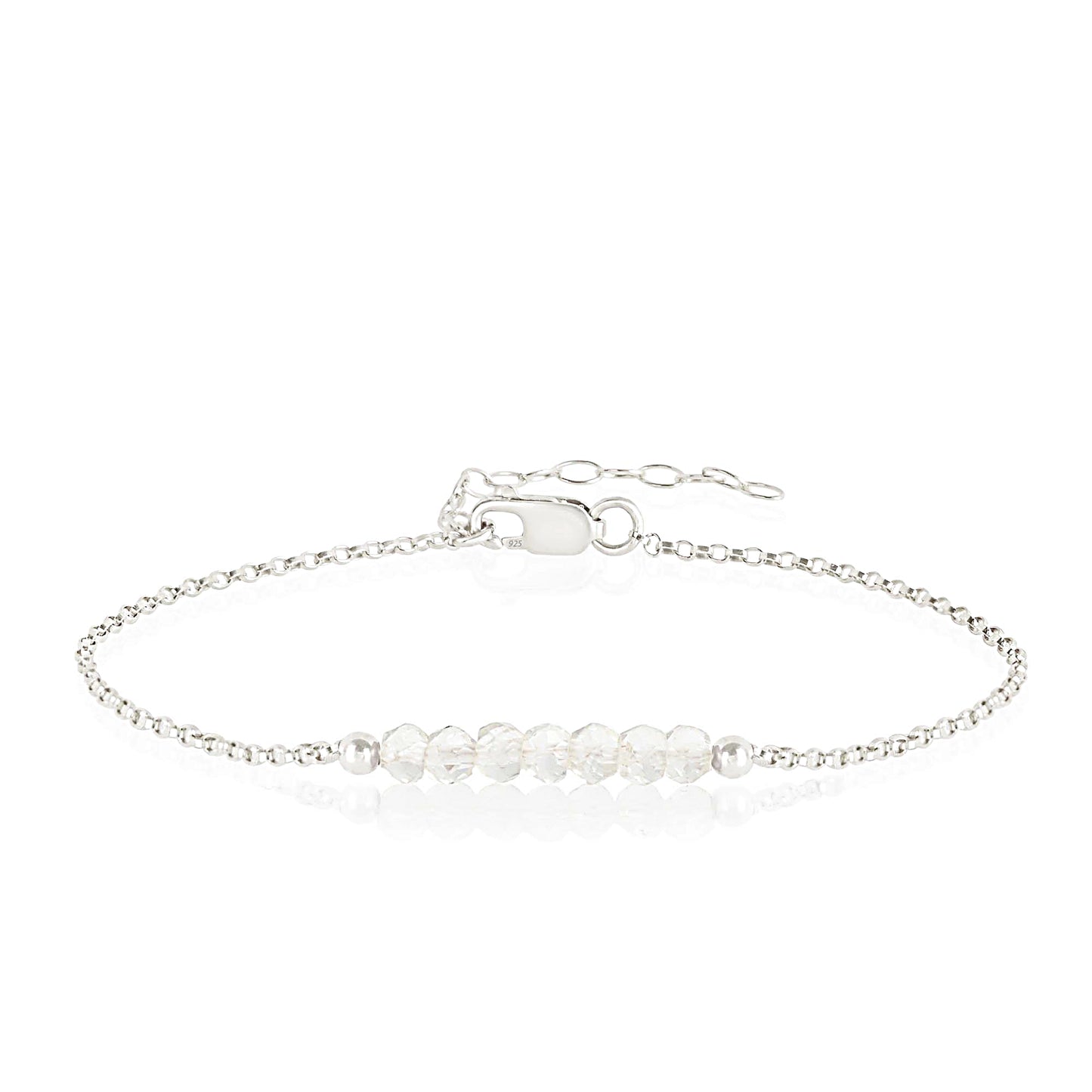 Rock Crystal Anklet • LINEA