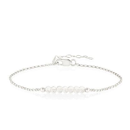 Rock Crystal Anklet • LINEA