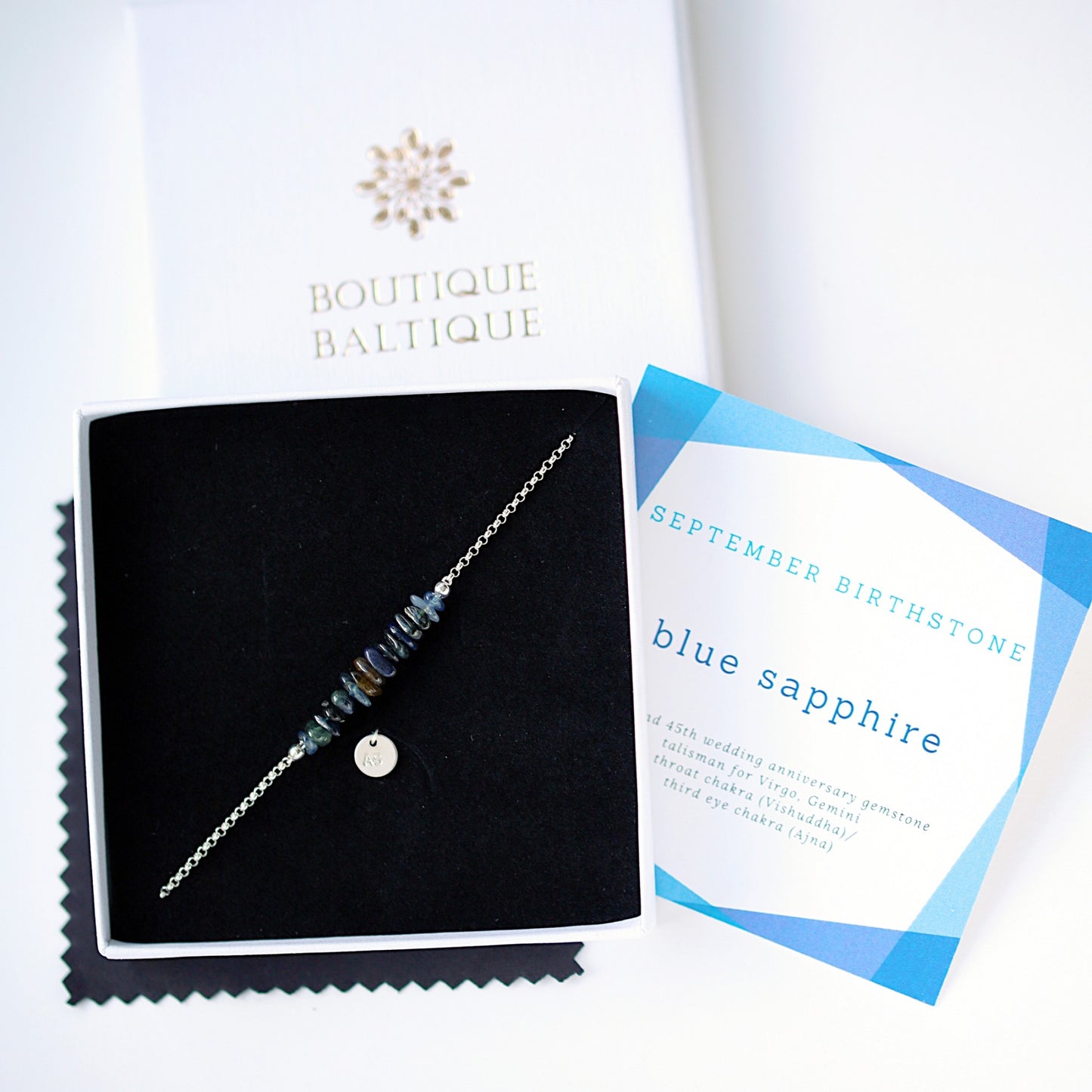 Raw Blue Sapphire Bracelet • TERRA