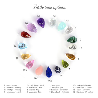 Cascade Earrings with 4 Gemstone Drops