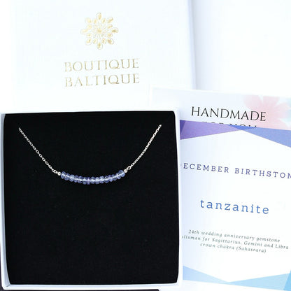 Tanzanite Bar Necklace • LINEA