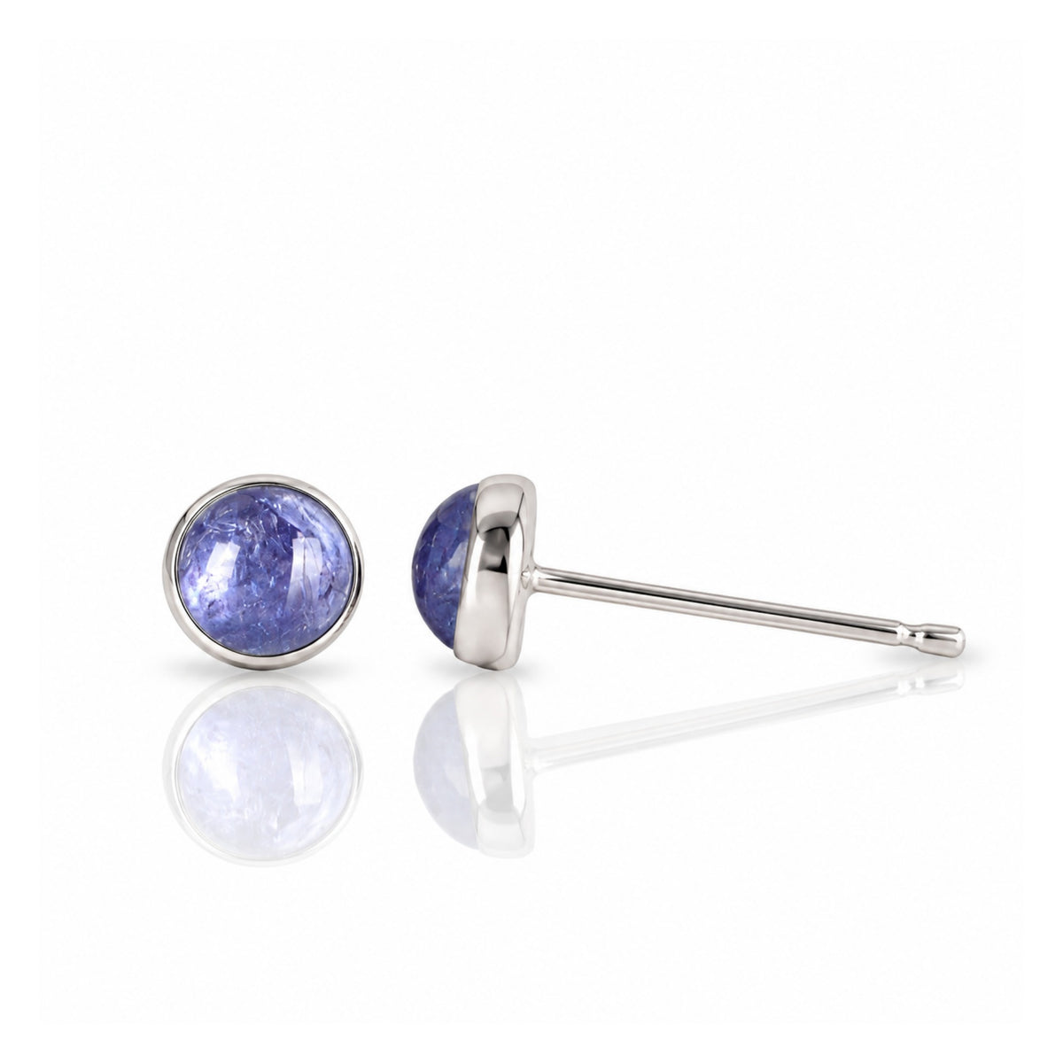 Tanzanite Stud Earrings · December Birthstone