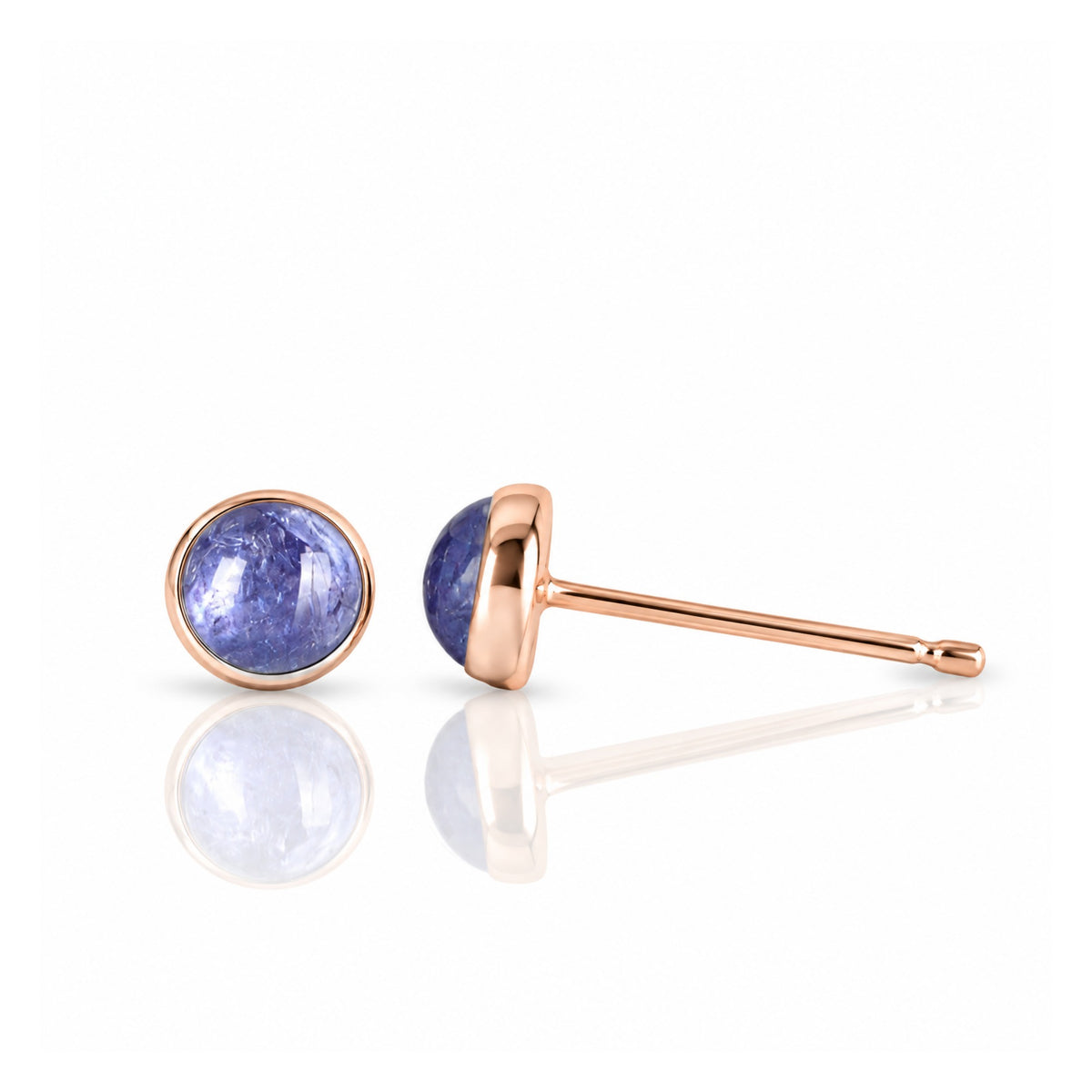 Tanzanite Stud Earrings · December Birthstone