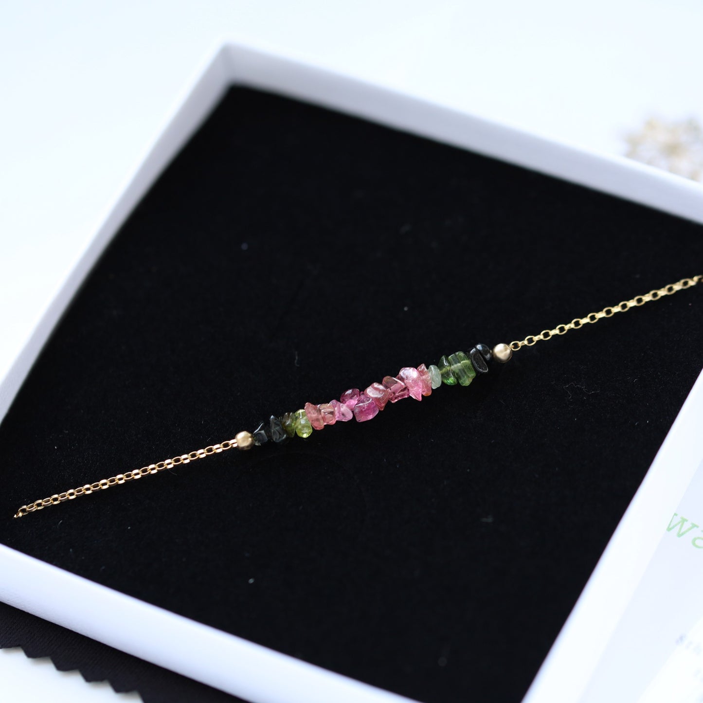 Raw Watermelon Tourmaline Bracelet • TERRA