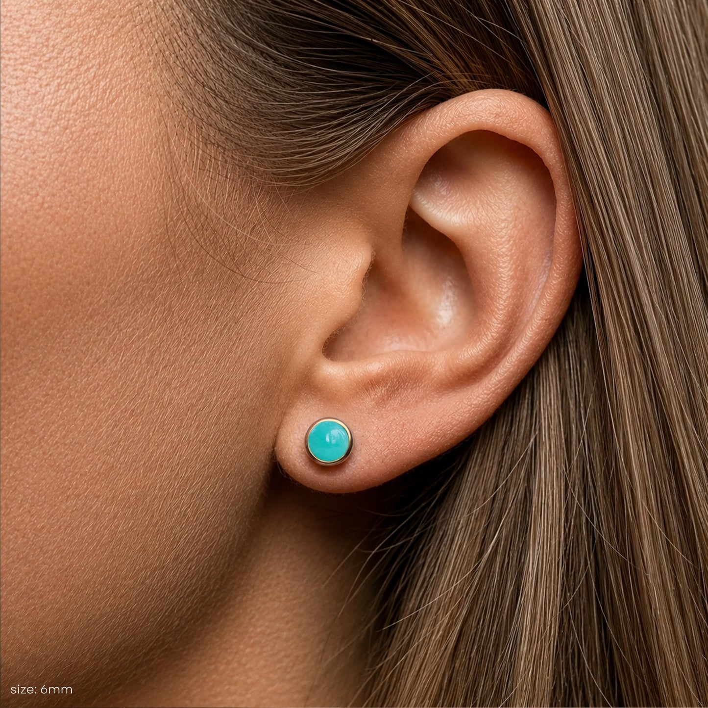 Amazonite Stud Earrings