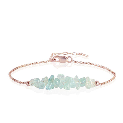 Raw Aquamarine Bracelet • TERRA