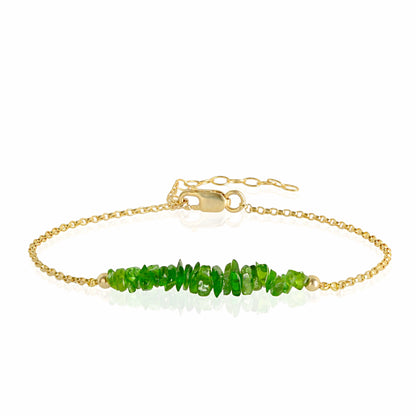 Raw Chrome Diopside Bracelet • TERRA