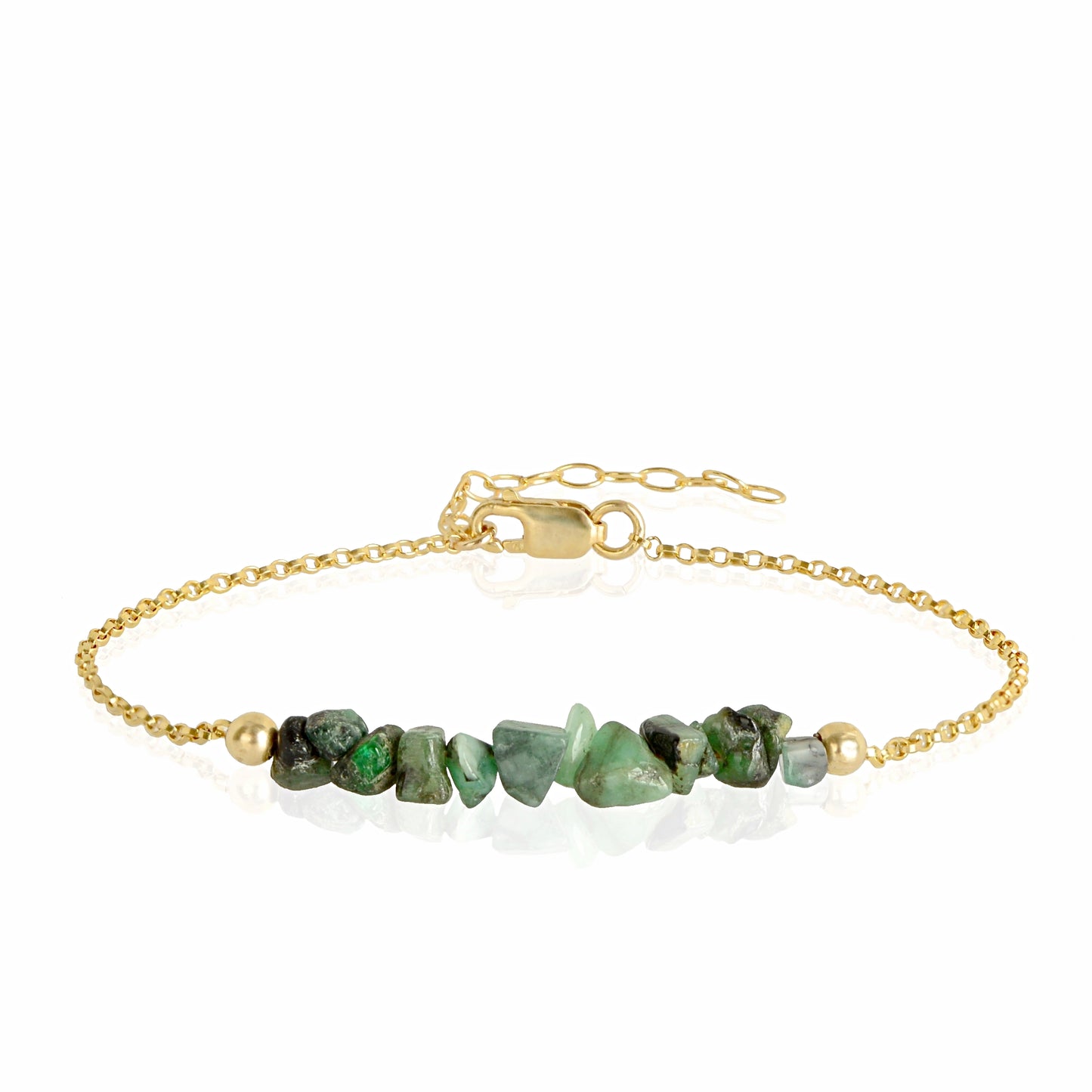 Raw Emerald Bracelet • TERRA