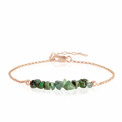 Raw Emerald Bracelet • TERRA