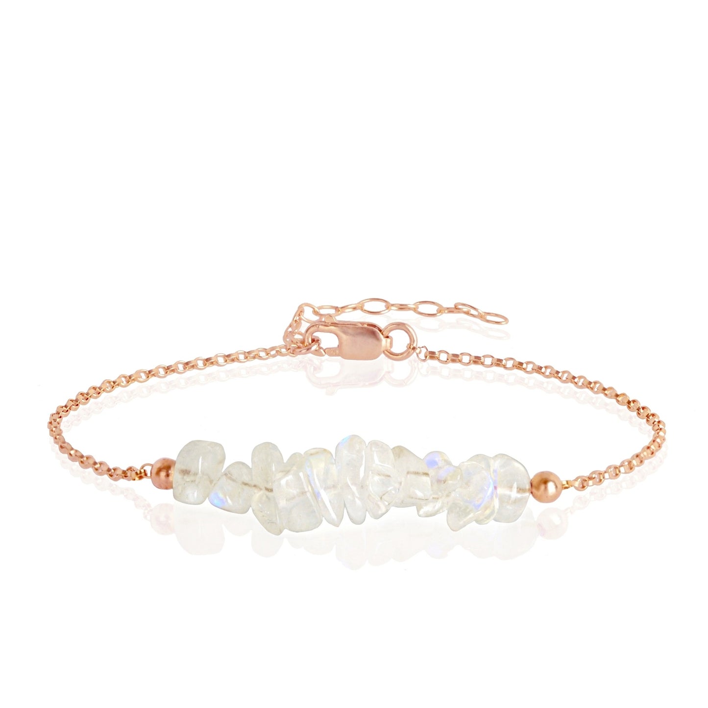 Raw Rainbow Moonstone Bracelet • TERRA