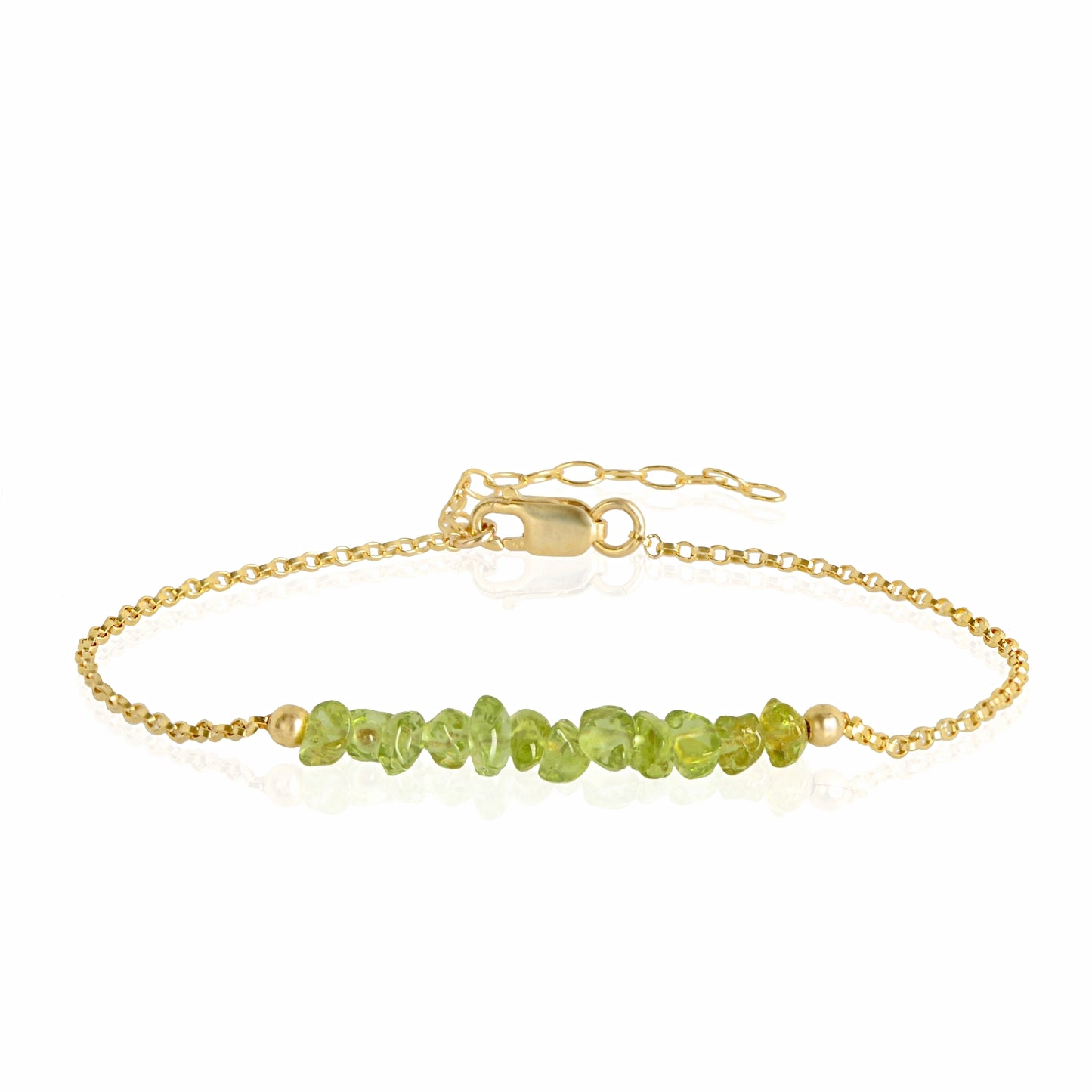 Raw Peridot Bracelet • TERRA
