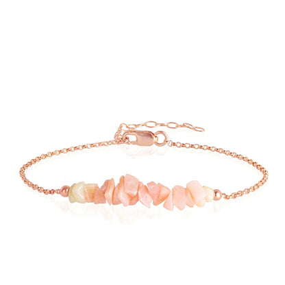 Raw Pink Opal Bracelet • TERRA