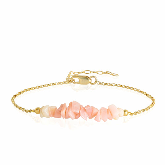 Raw Pink Opal Bracelet • TERRA