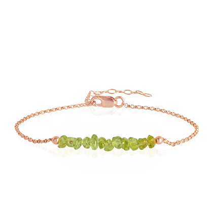 Raw Peridot Bracelet • TERRA