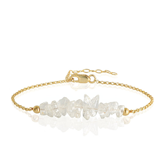 Raw Rock Crystal Bracelet • TERRA
