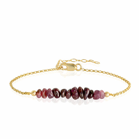 Raw Ruby Bracelet • TERRA