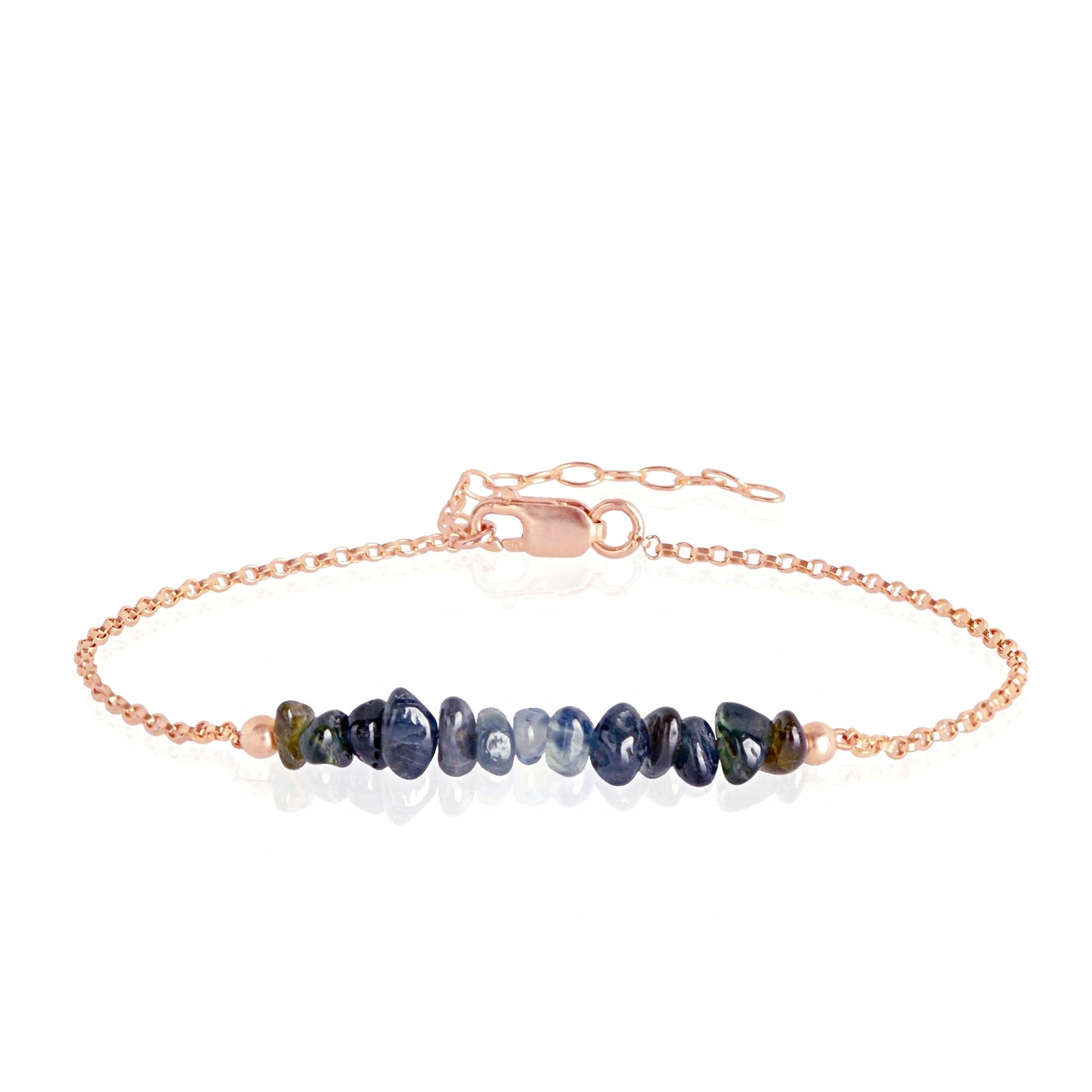 Raw Blue Sapphire Bracelet • TERRA