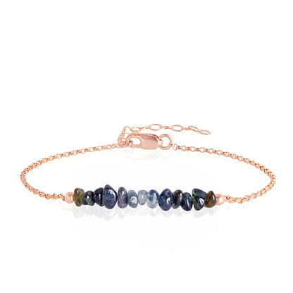 Raw Blue Sapphire Bracelet • TERRA