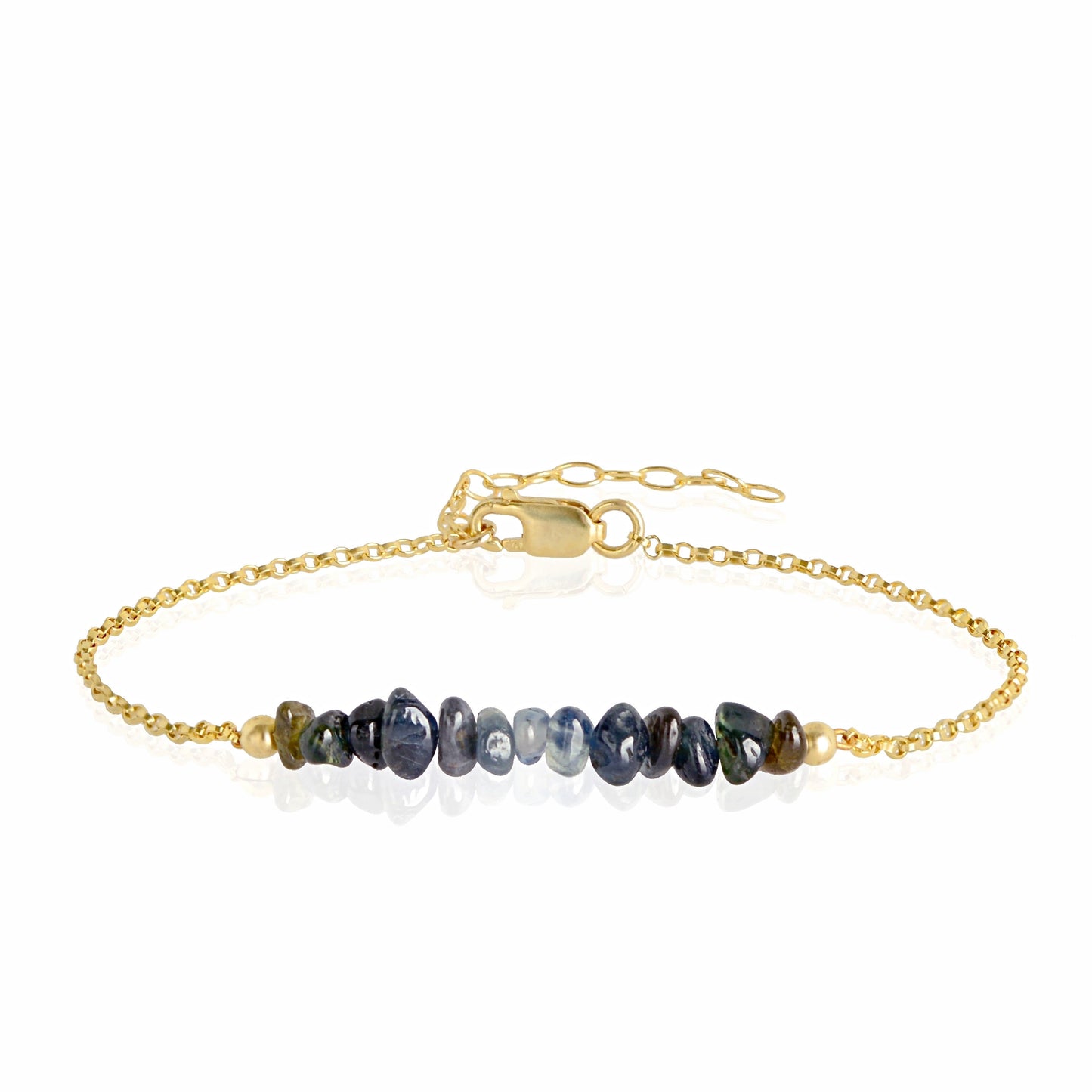 Raw Blue Sapphire Bracelet • TERRA