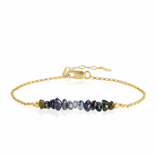 Raw Blue Sapphire Bracelet • TERRA