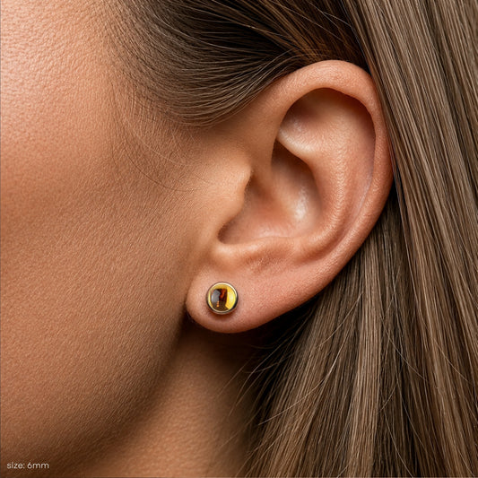 Citrine Stud Earrings