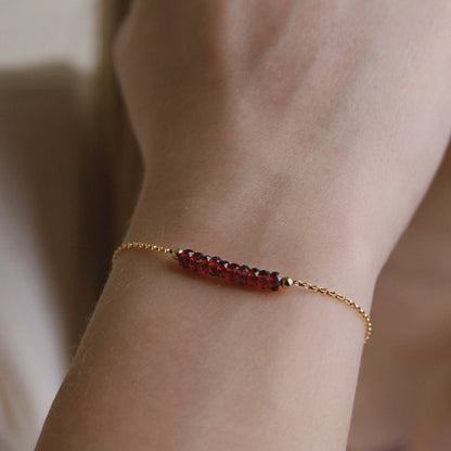 Garnet Bracelet • LINEA