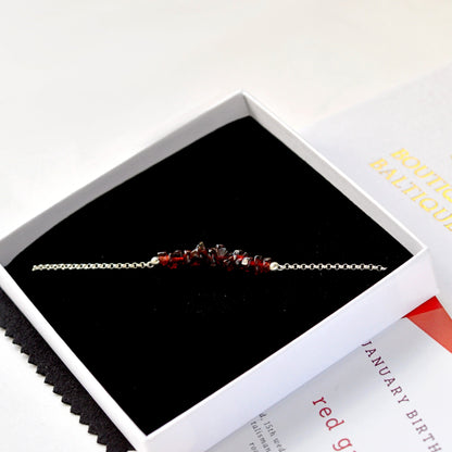 Raw Garnet Bracelet • TERRA