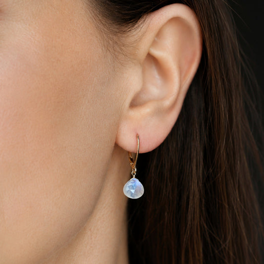 Rainbow Moonstone Earrings