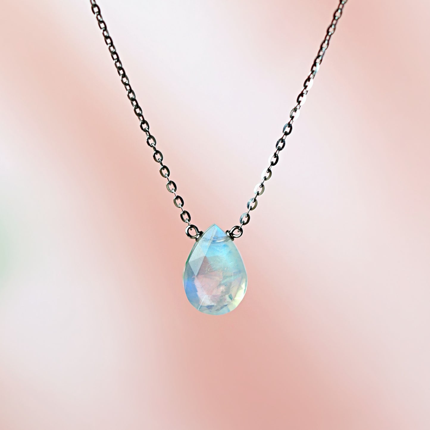 Rainbow Moonstone Necklace