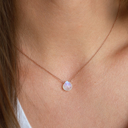 Rainbow Moonstone Necklace