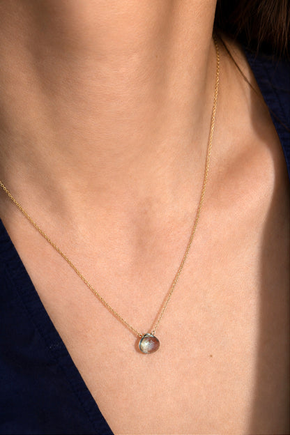 Moss Aquamarine Necklace