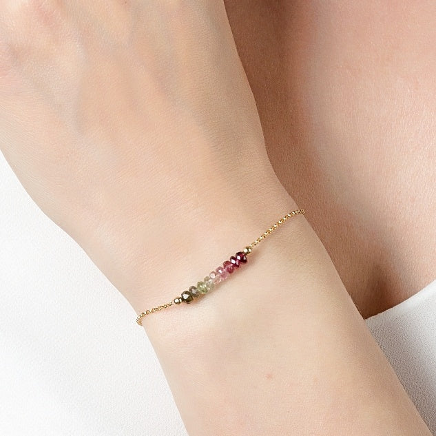 Watermelon Tourmaline Bracelet • LINEA
