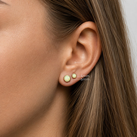 Ethiopian Opal Stud Earrings