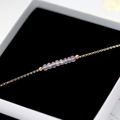 Pink Amethyst Bracelet • LINEA